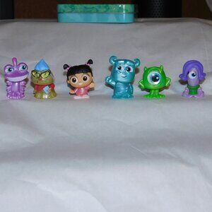 Disney Doorables 6 Figures Monsters Inc Boo Sulley Mike Roz Randall Celia